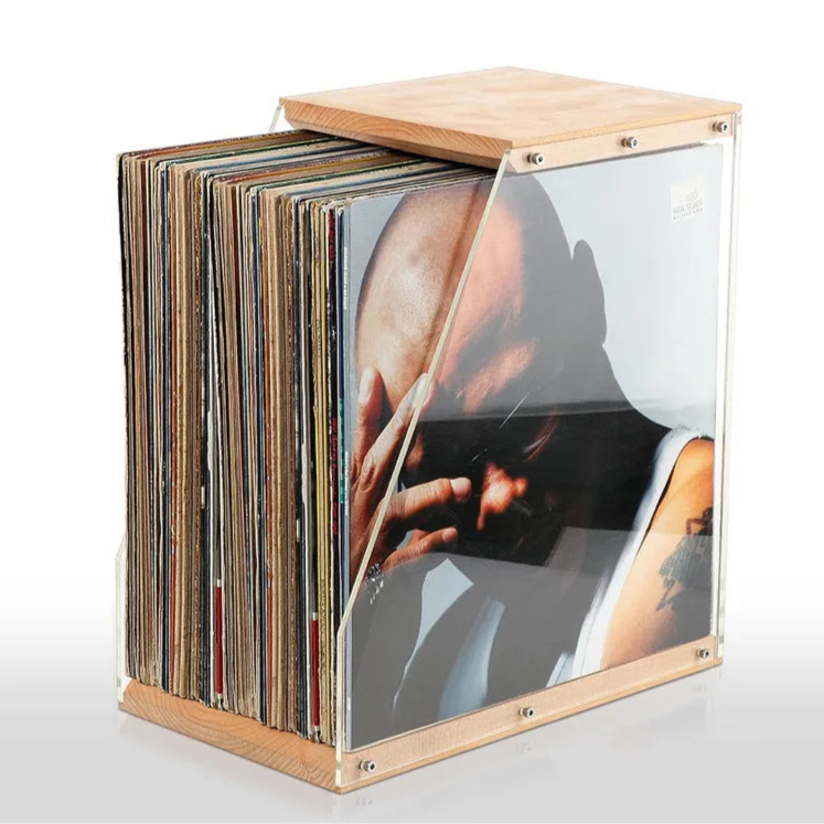 Marvin Wooden Record Box