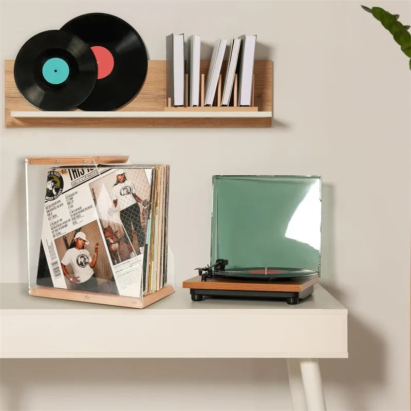 Marvin Wooden Record Box